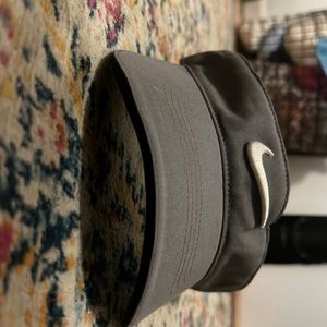 A grey Nike golf visor